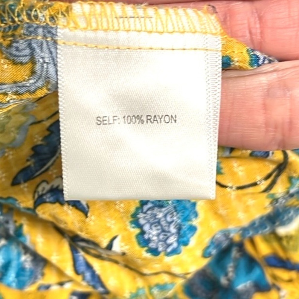⭐️Anthro’s Jane & Delancey, Yellow Pineapple Floral Top,Super Soft, Pull-Over, M - Picture 13 of 13